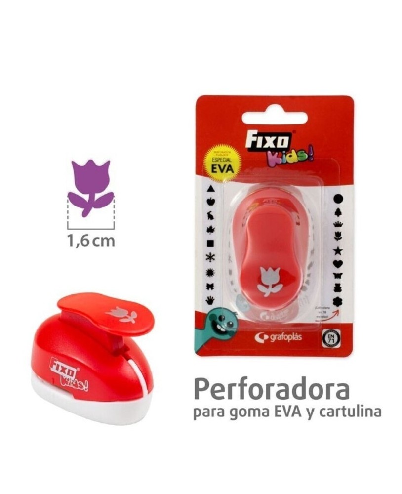 Furador Goma EVA 16mm Forma Tulipa