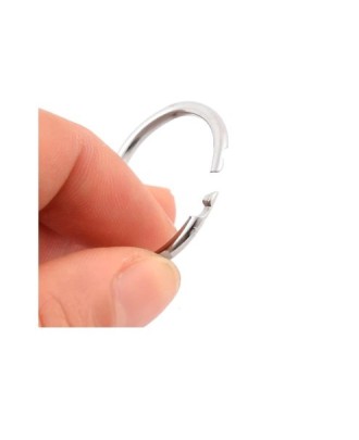 Argolas Niqueladas, N.º 2 - 30 mm - Caixa com 20 Unidades