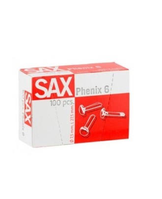 Ataches N.º 6 27,5mm Sax - 100 Unidades