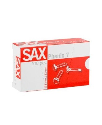 Ataches N.º 7 32mm Sax - 100 Unidades