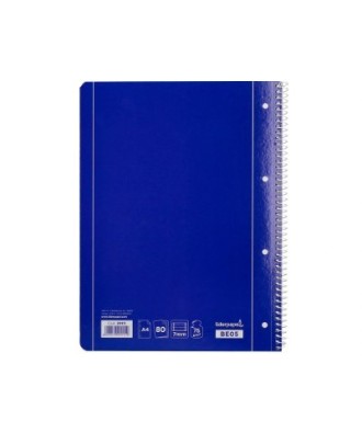 Caderno Espiral Liderpapel Capa Azul Micro 80 Folhas A4 Pautado