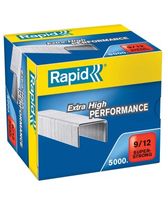 Agrafos 9/12 Rapid Super Strong Galvanizados - 5000 Unidades