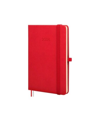 Agenda Finocam Mínimal Textura M4 SVH Vermelho 11,8 X 16,8 cm 2026