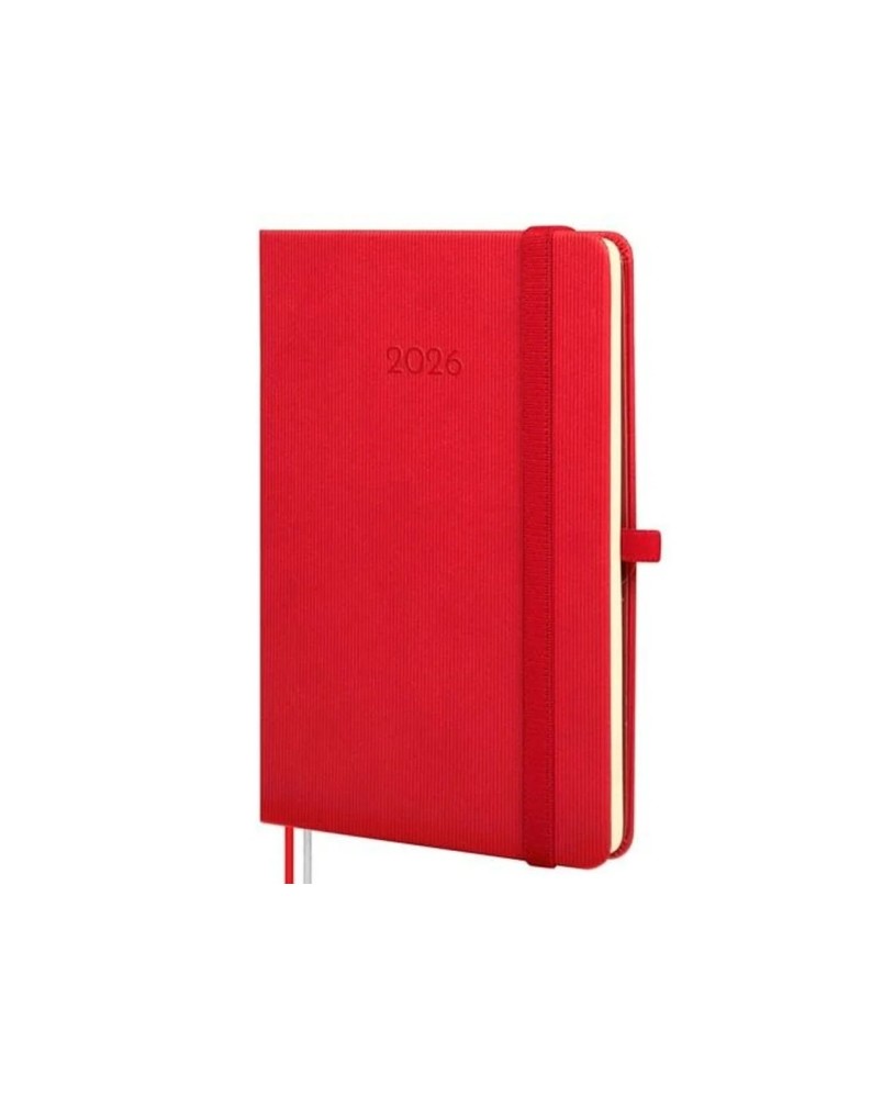 Agenda Finocam Mínimal Textura M4 SVH Vermelho 11,8 X 16,8 cm 2026