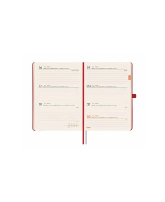 Agenda Finocam Mínimal Textura M4 SVH Vermelho 11,8 X 16,8 cm 2026
