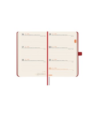 Agenda Finocam Mínimal Textura M2 SVH Vermelho 8,2 X 13 Cm 2026