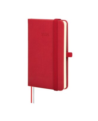 Agenda Finocam Mínimal Textura M2 SVH Vermelho 8,2 X 13 Cm 2026