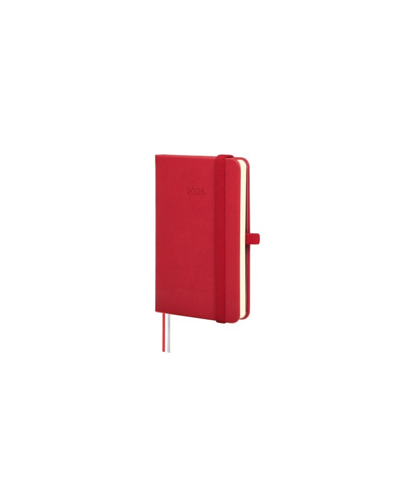 Agenda Finocam Mínimal Textura M2 SVH Vermelho 8,2 X 13 Cm 2026