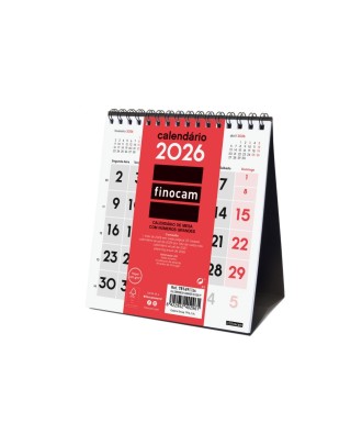 Calendário de Secretária 2026 Finocam 14x15cm