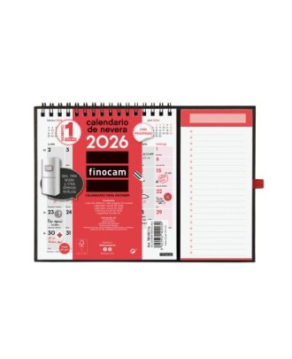 Calendário de Parede Magnético 2026 Finocam 14x15cm
