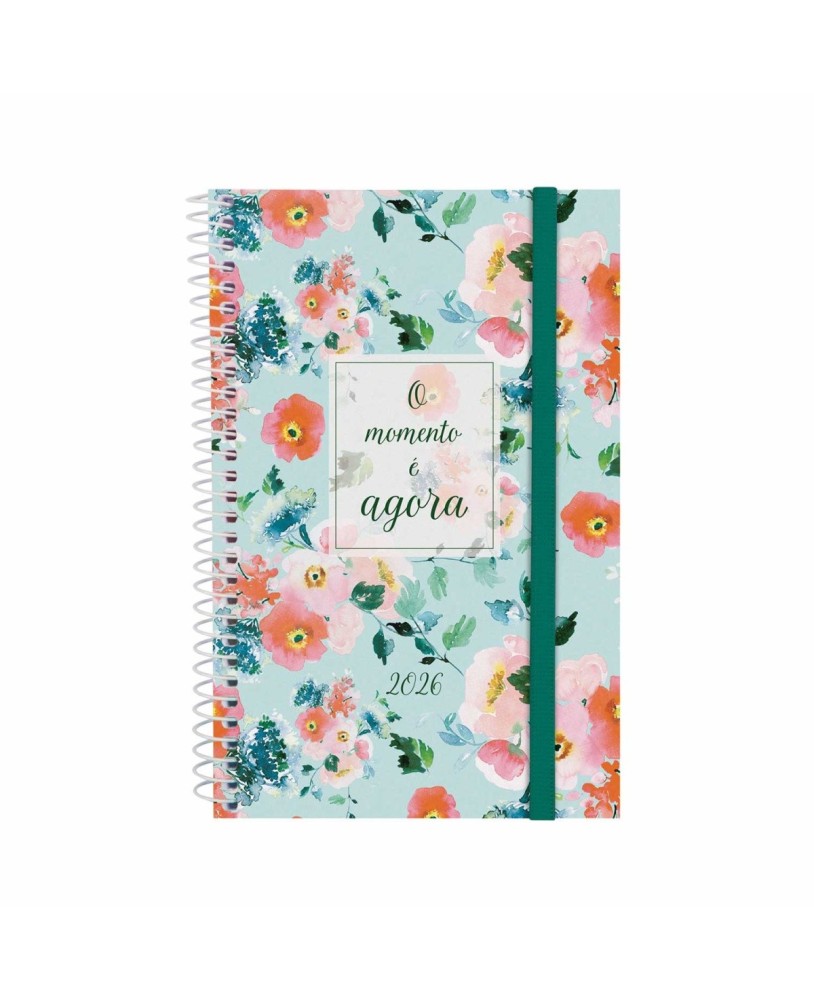 Agenda Semanal A6 2026 Espiral Finocam Beta Agora com Elástico