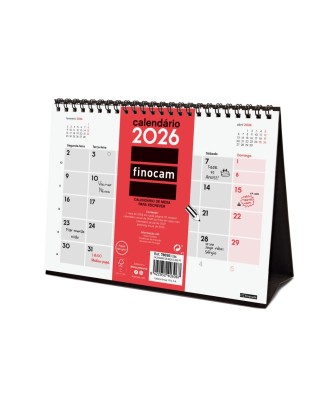 Calendário de Secretária 2026 Finocam 21x15cm