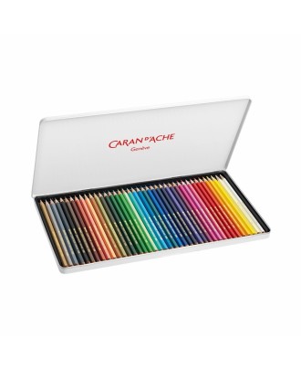 Lápis de Cor Caran d'Ache Fancolor - Caixa Metálica 40 unidades