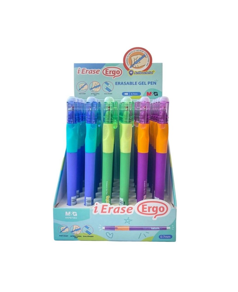 Esferográfica de gel apagável 0,7mm azul M&G