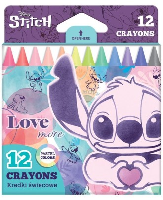 CoolPack Disney Fashion Stitch Lápis de cera pastel