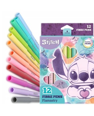 Caixa com 12 Marcadores CoolPack Disney Stitch color pastel