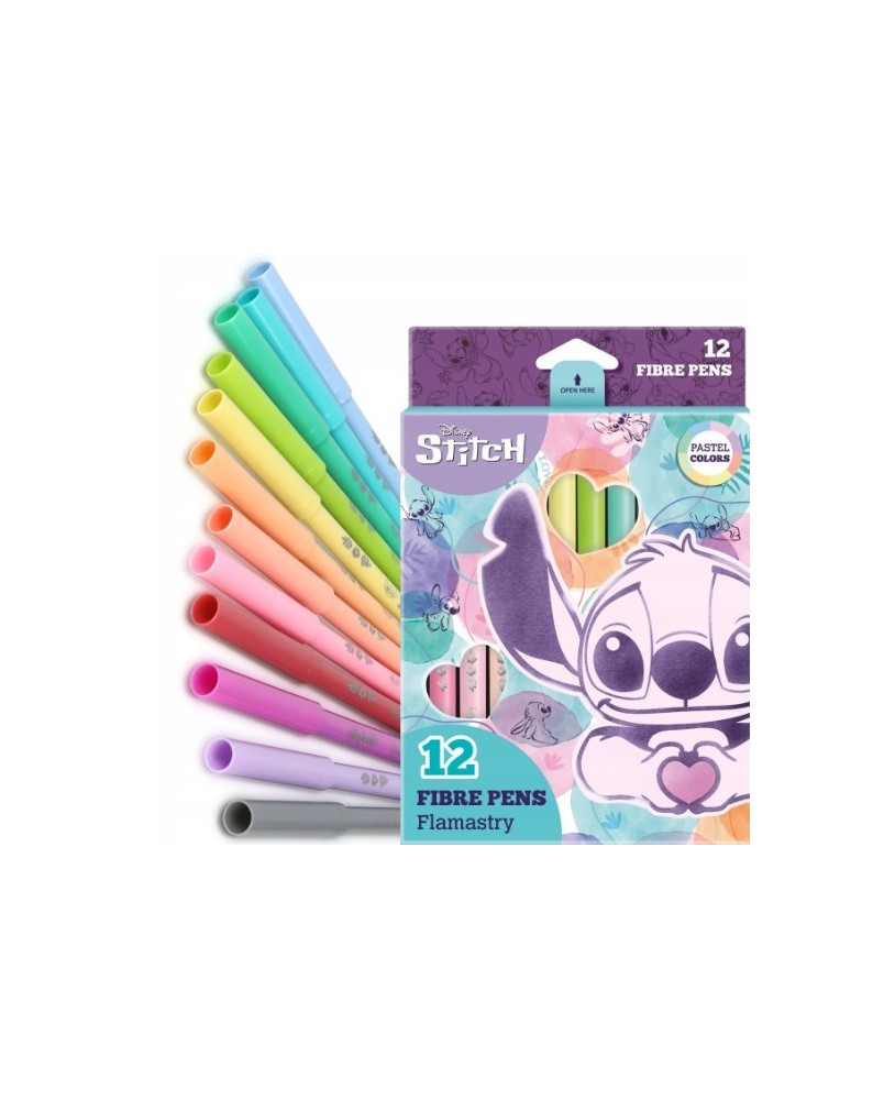 Caixa com 12 Marcadores CoolPack Disney Stitch color pastel