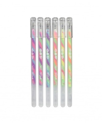 Caneta gel multicolorida Stitch pastel
