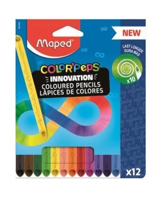 Lápis de Cor Maped Color'Peps Infinity - 12 Unidades