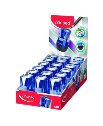 Afia de lápis Maped Tonic Metal - 1 furo - Azul