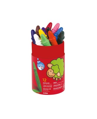 Lápis de Cera Giotto Be-Bè Super Caixa com 12 Cores