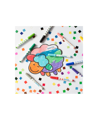 Marcadores Laváveis Giotto be-bé Caixa com 6 Unidades