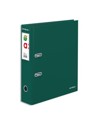 Pasta de Arquivo Ambar Ideas lisa A4 Lombada de 80mm 2 Argolas Verde