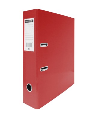 Pasta de Arquivo Simply A4 Lombada de 80mm 2 Argolas Vermelho