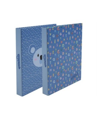 Capa A4 2 Argolas Lombada Estreita School Time Boy