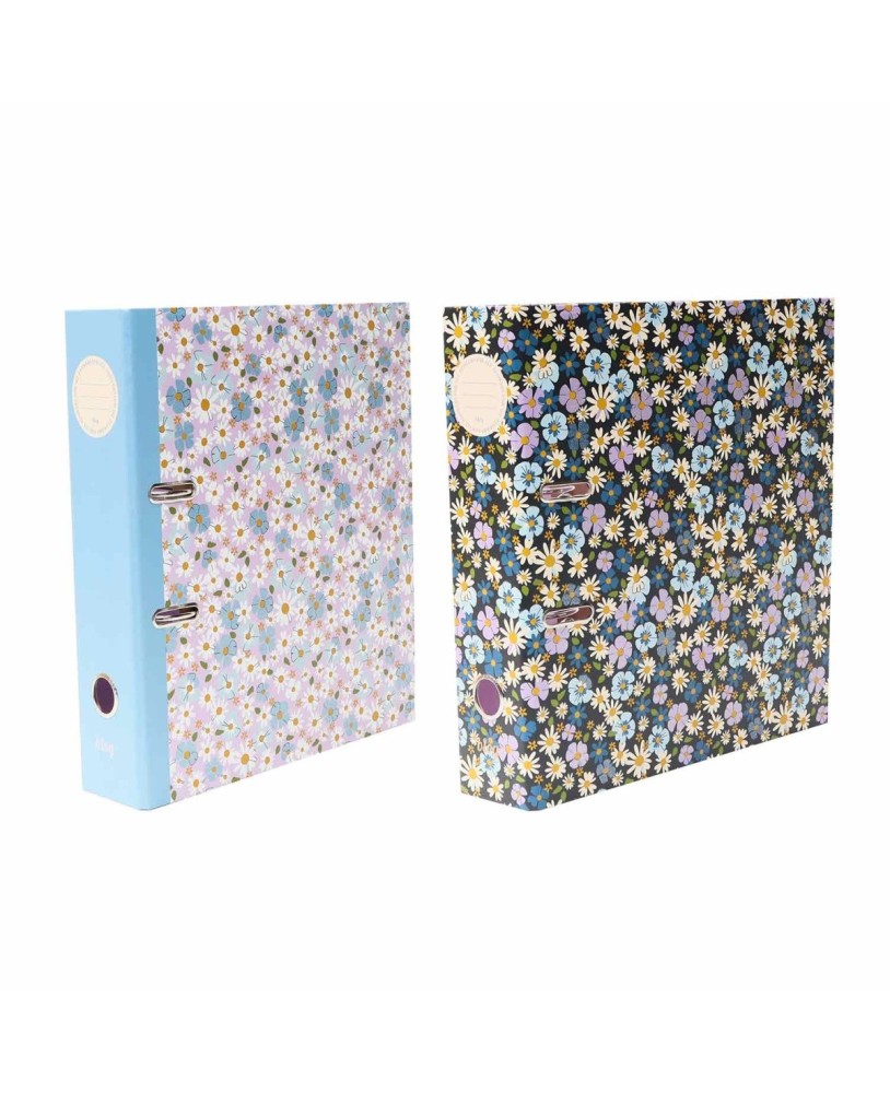 Dossier Escolar A4 Ancor B'log Flowers Lombada Larga 2 Argolas Sortido