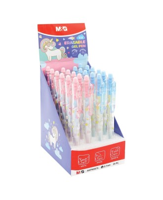 Esferográfica de Gel Apagável M&G I Erase Unicorn 0,7mm Sortido