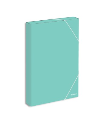 Pasta de Elásticos Almaço Ambar School Lombada de 40mm Cores Sortidas