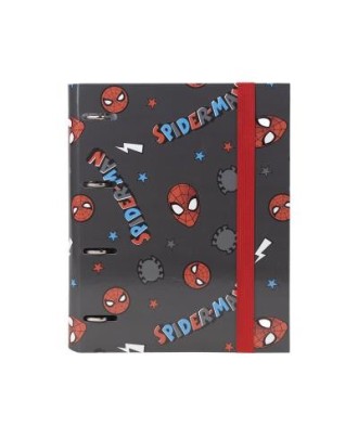 Dossier Escolar A4 4 Argolas Spiderman