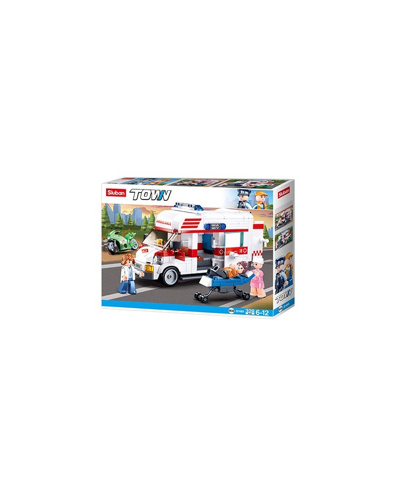 Ambulância Town 328Pcs
