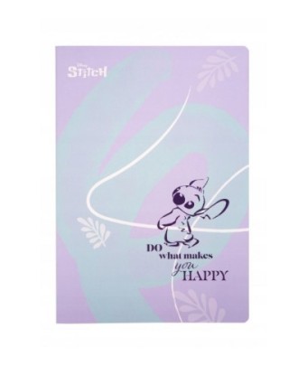 Caderno A4 Quadriculado 60 Folhas Heart Stitch You Happy