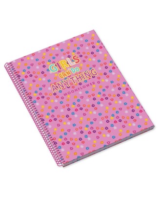 Caderno A4 Capa dura Espiral Ambar Moonflower Teen Quadriculado 80 Folhas 100g Sortido