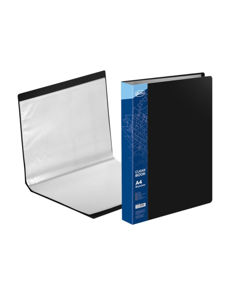 Portefólio A4 80 Bolsas Forofis Preto