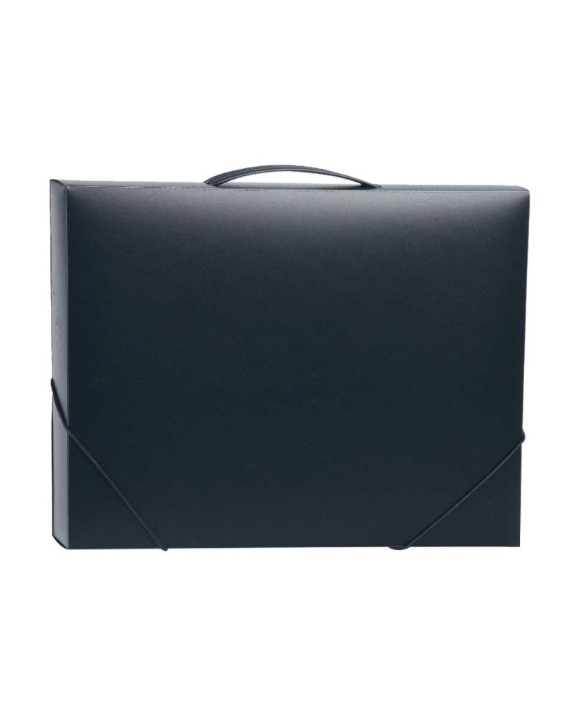 Pasta de Elásticos A4 Viquel Lombada de 30mm com Pega Preto