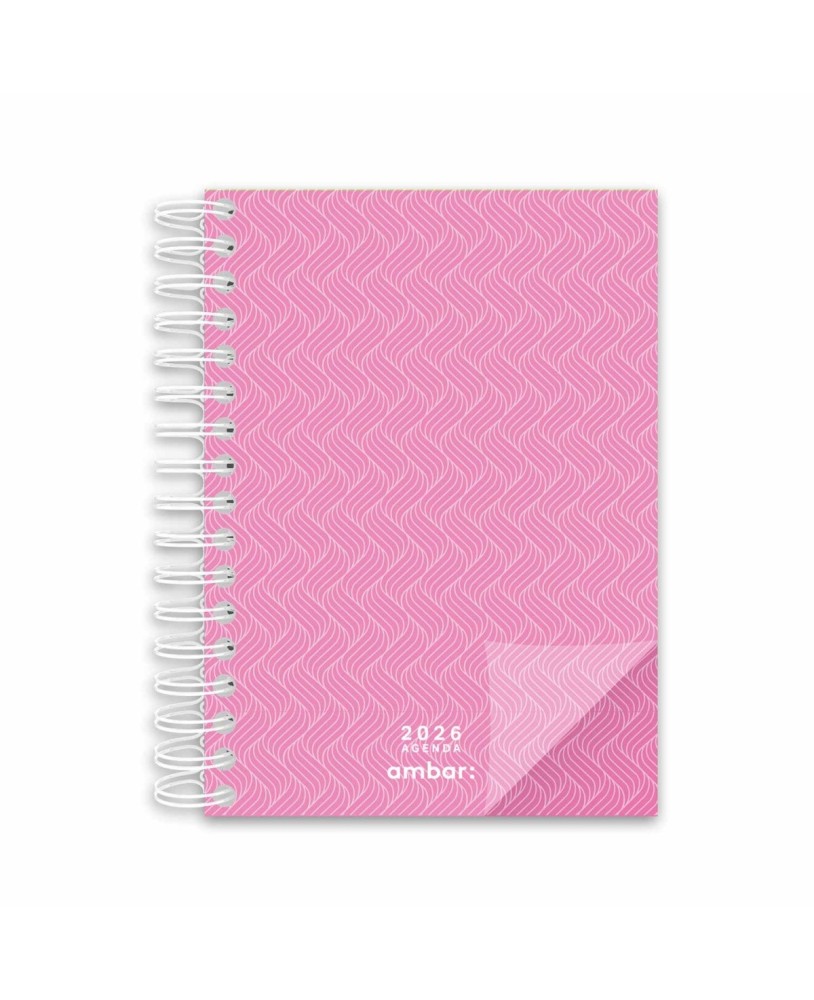 Agenda Diária A5 2026 Espiral Ambar Look