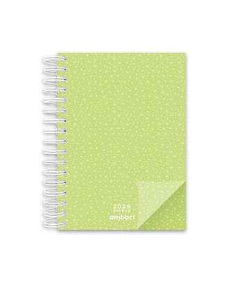 Agenda Diária A5 2026 Espiral Ambar Look