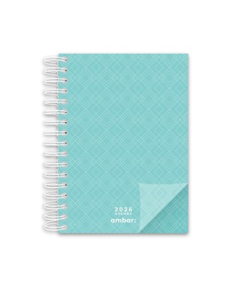 Agenda Diária A5 2026 Espiral Ambar Look