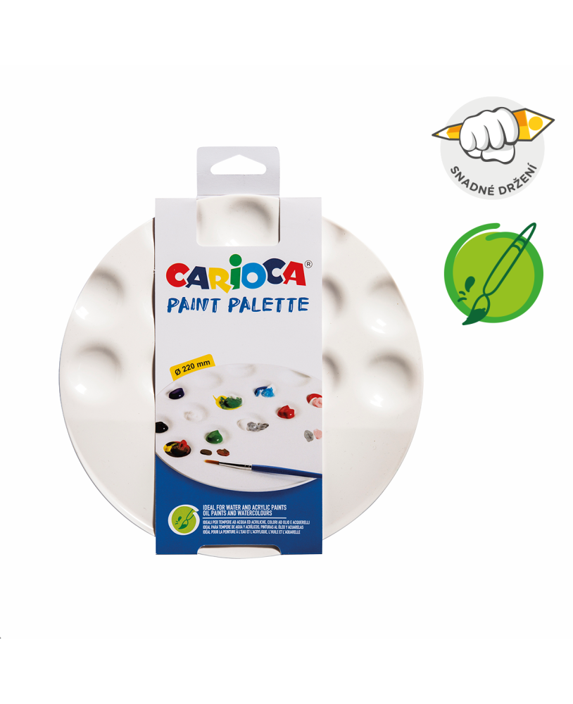 Paleta Redonda 22Cm CARIOCA 42403 Blister