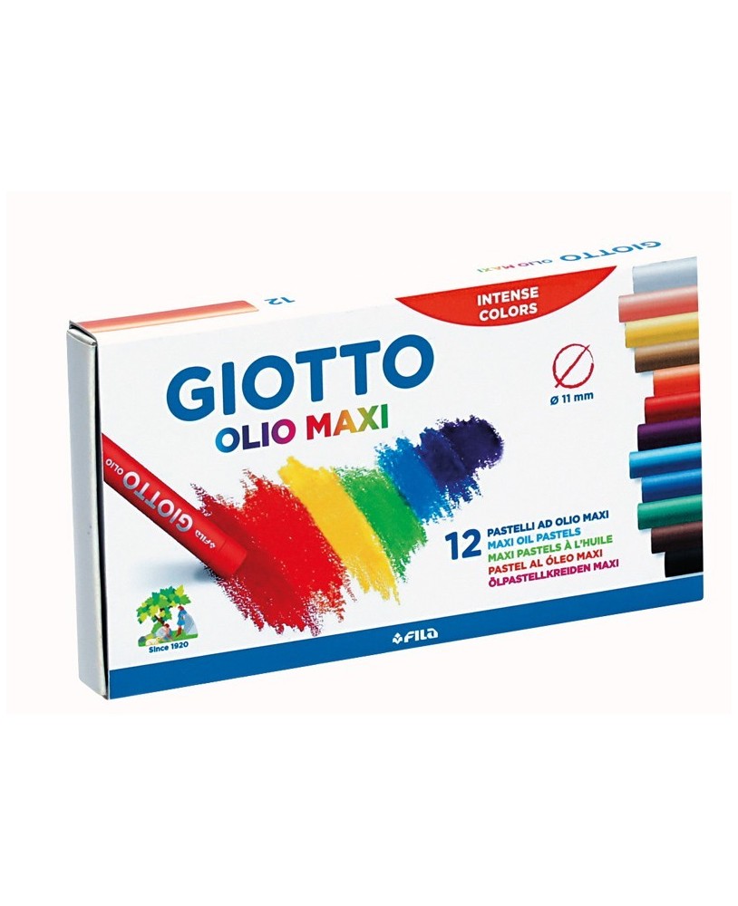 Caixa 12 Lápis Pastel Óleo Giotto 293400