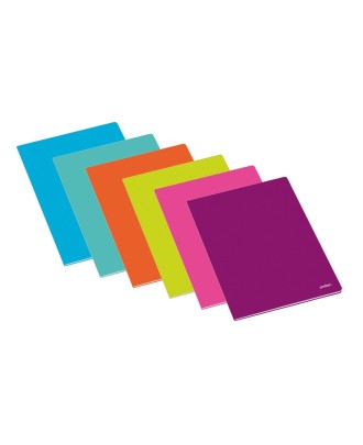 Caderno A4 agrafado Ambar School Quadriculado 60 Folhas 70g Sortido