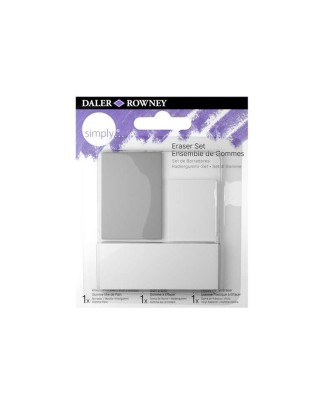 Pack de 3 Borrachas de Desenho Daler Rowney
