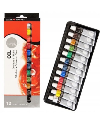 Tinta óleo DALER-ROWNEY SIMPLY 12ml caixa (12 unidades)