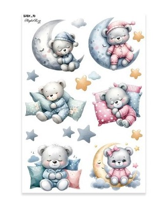 Papel Transfer Nightrose. Baby_10