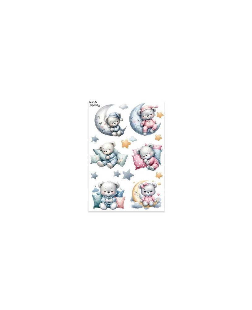 Papel Transfer Nightrose. Baby_10