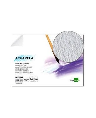 Bloco de Desenho Aguarela Colado A3 420x297mm 20 Folhas