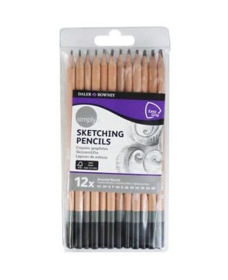 Conjunto de 12 Lápis de Desenho Daler Rowney Simply